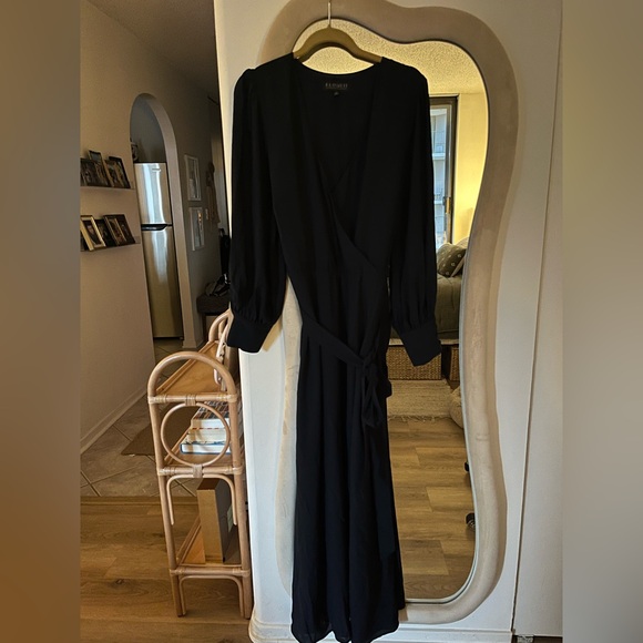 Navy Eloquii long-sleeve dress - Picture 2 of 4